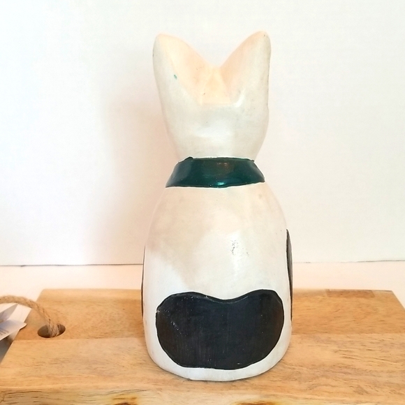 Wooden Carved Handpainted Dog Figure..Door Stopper!! - Picture 6 of 9